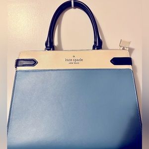 Light blue and navy Kate Spade purse